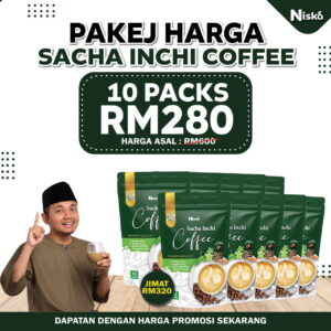 10 PACK KOPI SACHA INCHI