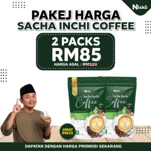 2 PACK KOPI SACHA INCHI