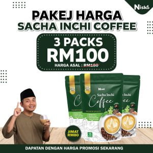 3 PACK KOPI SACHA INCHI